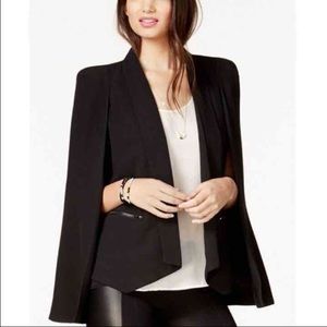 Black cape blazer