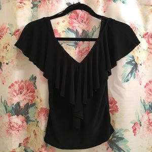 Urban outfitters dip V fringe top