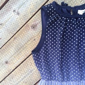 NWT Maison Jules Polka Dot Midi Dress