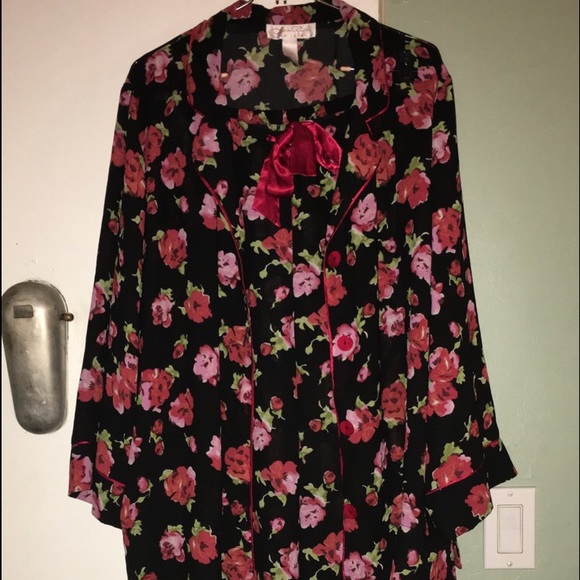 Oscar De La Renta Pink Label floral pajama set