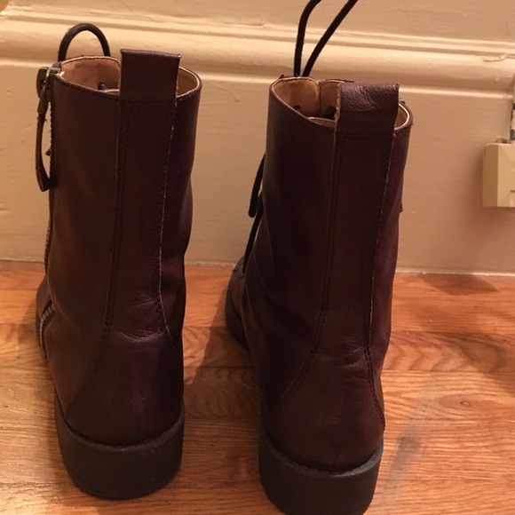 Nine West froyo combat boots (brown) - Picture 3 of 4