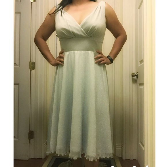 Stop Staring Silver Swing Dress