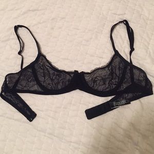 American Apparel Black Lace Bra