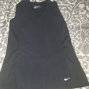 NEW womens large Black Nike Dri fit  shirt.