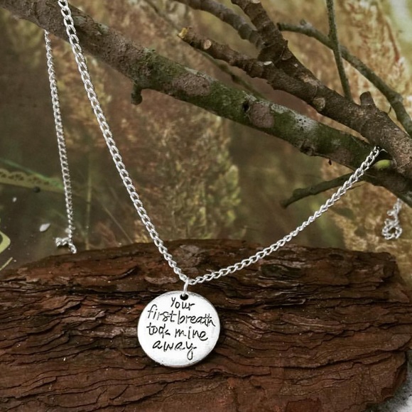 Silver tone  necklace