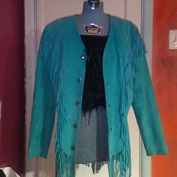 Suede fringe jacket