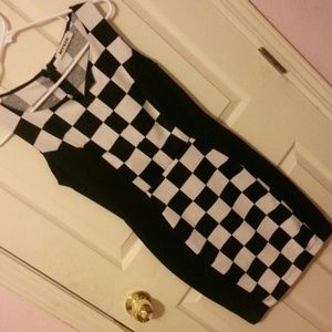 Black/White checkered dress