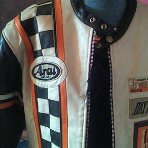 Leather motorcycle JACKET