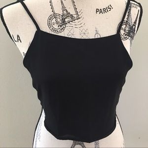 ❌❌SOLD❌❌Fashionable Brandy Melville Black Crop Top