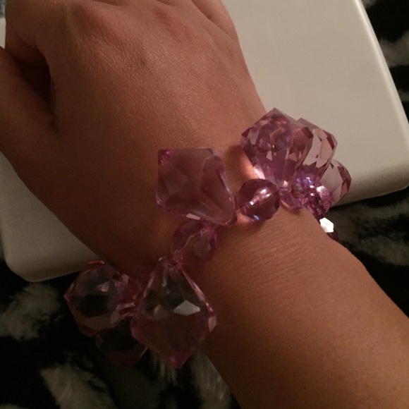 Large purple fashion bracelet
