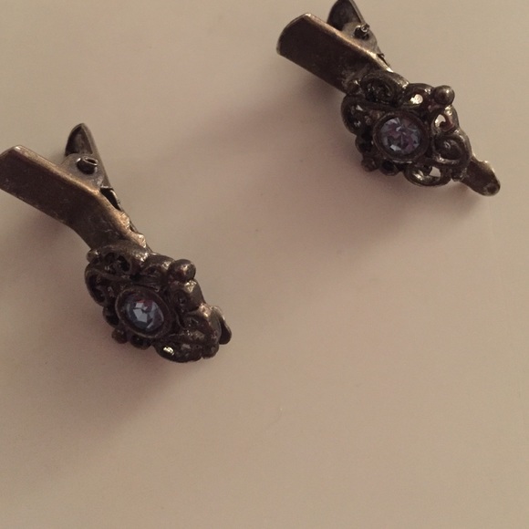 Vintage rare set of two hair clips