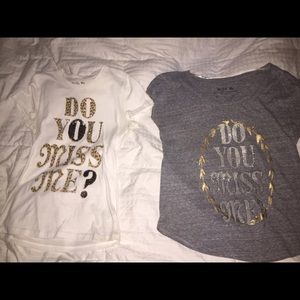 2 Miss Me brand t-shirts