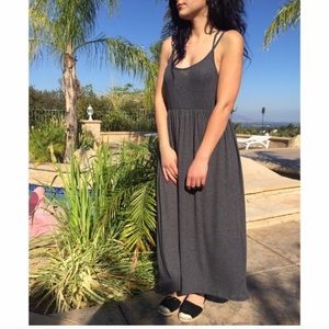 grey maxi dress