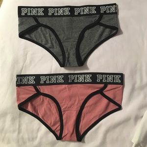 VS pink logo band panties