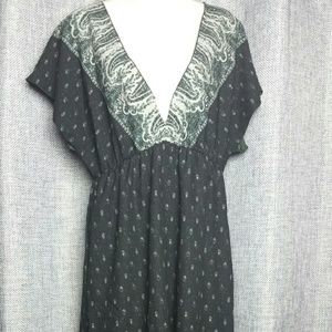 Urban outfitters ecote kimono high low maxi L