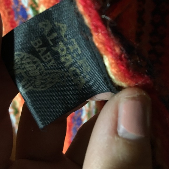 Alpaca wool scarf from Peru. - Picture 2 of 4