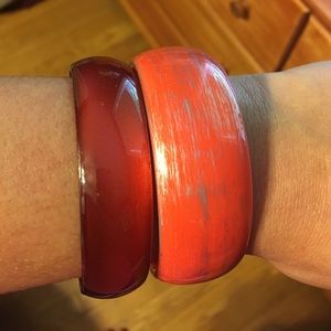 Peach bangles