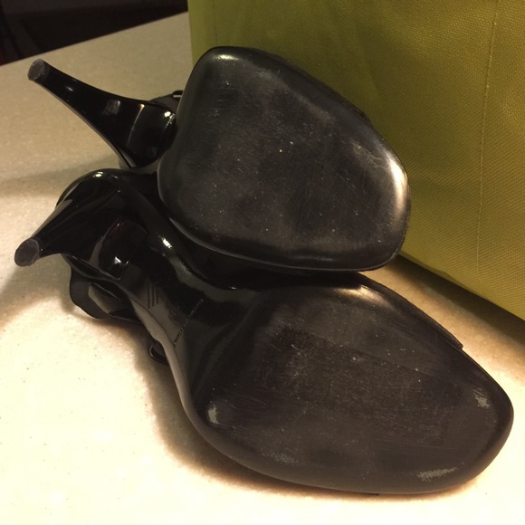 7 for all Mankind classy black suede heels size 9 - Picture 4 of 4