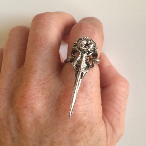 Jewelry - Handmade Bird skull ring