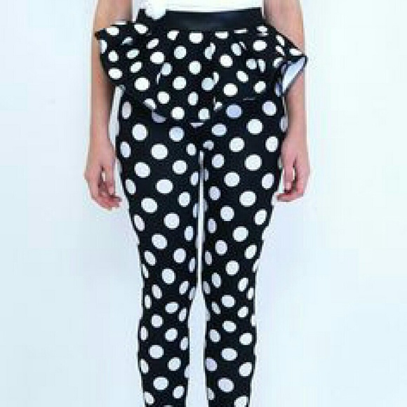 Muehleder NYC polka dot leggings
