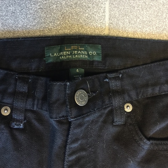 Ralph Lauren Black Jeans. Size 4. - Picture 2 of 4