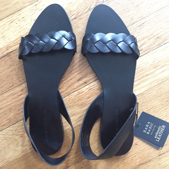 NEVER BEEN WORN! Zara LEATHER sandals