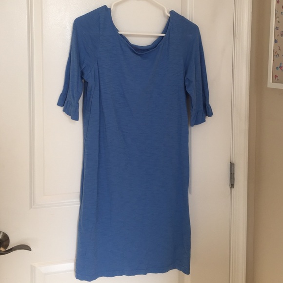 Lilly Pulitzer ruffle sleeve slub dress size L