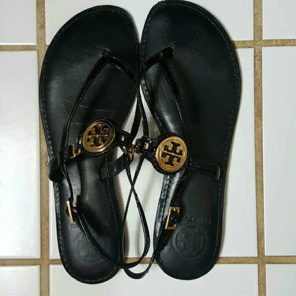 Black tory burch sandals