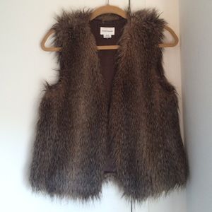 Club Monaco Faux Fur Vest