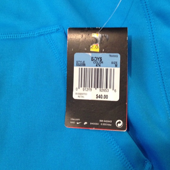 Hoodie Nike Blue & Yellow Boy size M - Picture 3 of 3