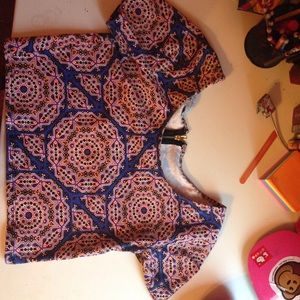 Multi colored crop top