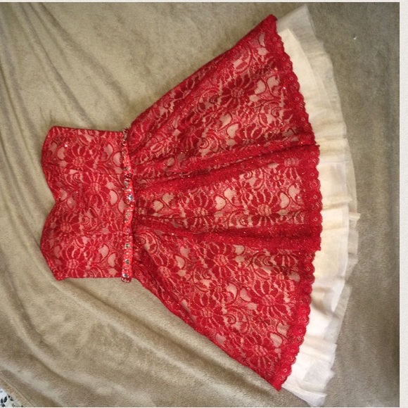 A red, special occasion dress!