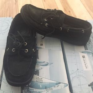 Black Sperry Top-Siders