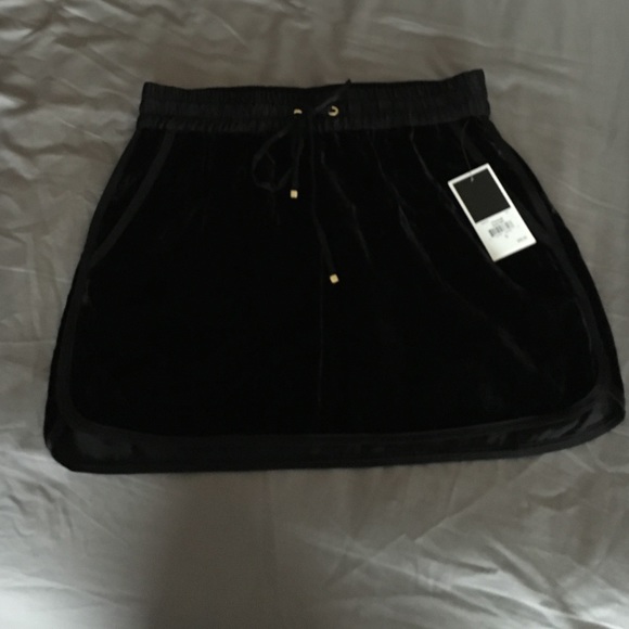 Juicy Couture velvet black skirt