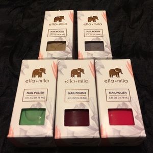 5 Ella and Mila nail polished, new in box