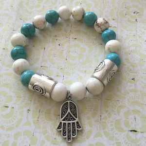 Turquoise beaded bracelet