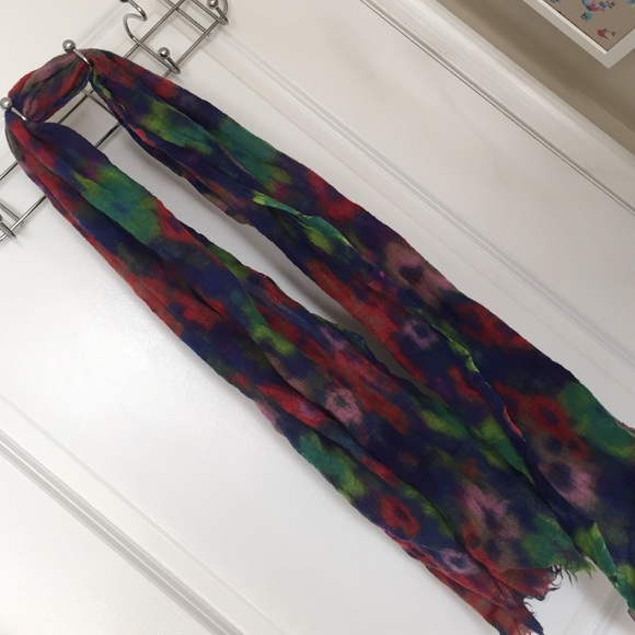 J.Crew floral watercolor scarf