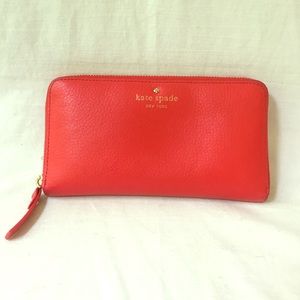 Kate Spade Red Zip Wallet