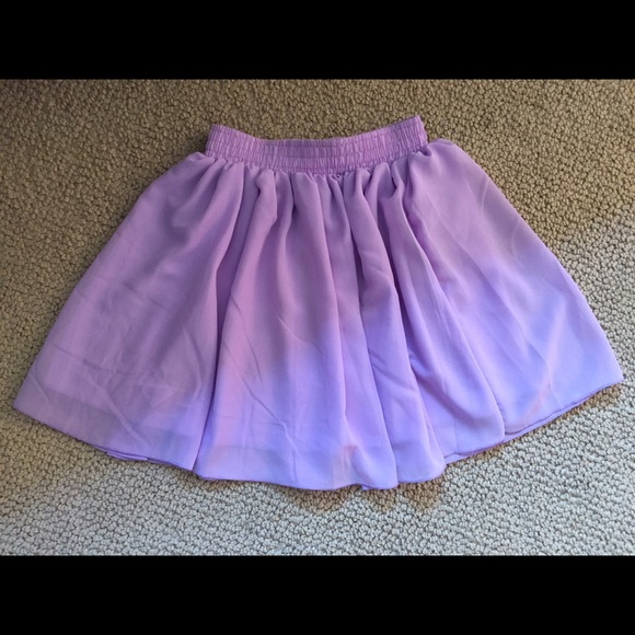 Designer Purple Satin skirt