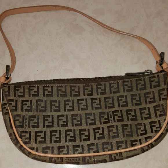 Brown authentic fendi bag
