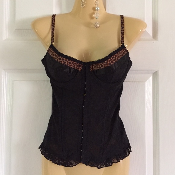 Jessica Simpson Black Lace Corset