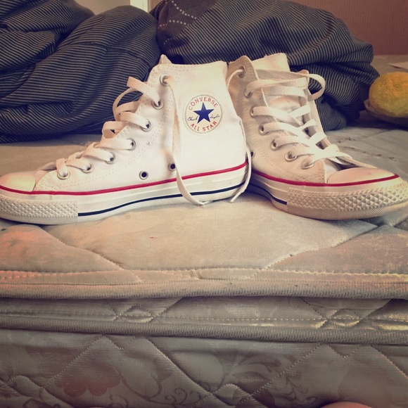 White high top converse!!!!