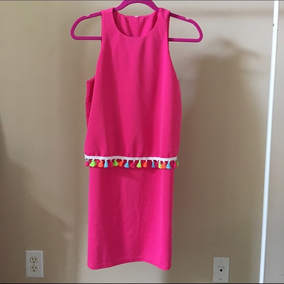 🔴SOLD🔴colorful Tassel dress