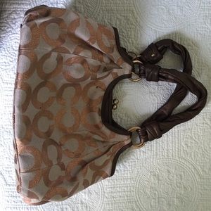 Authentic coach handbag light pink