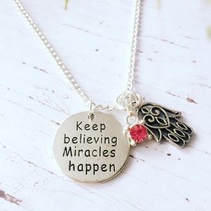 Personalized silver necklace