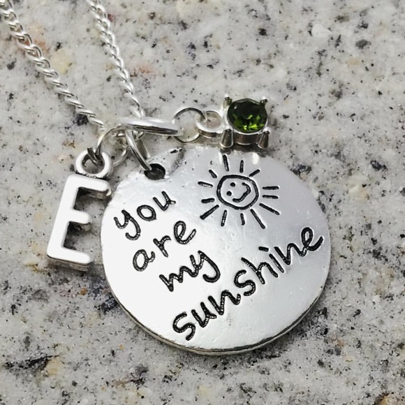 Personalized silver necklace
