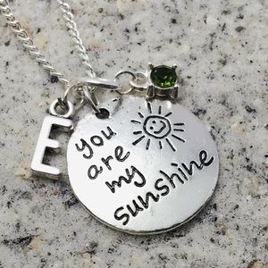 Personalized silver necklace