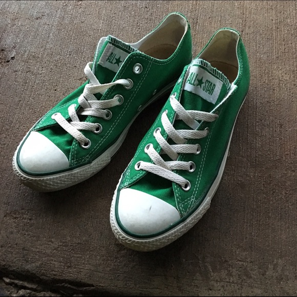Green Converse Size 5y / 7 Women