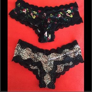 NWT Victoria's Secret panties CHEEKY Set of 2 SZ/S