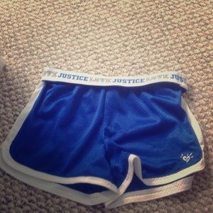 Justice running shorts